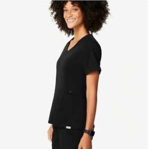 FIGS LIMITED EDITION V-neck Inala Scrub Top in Black Women’s Size M